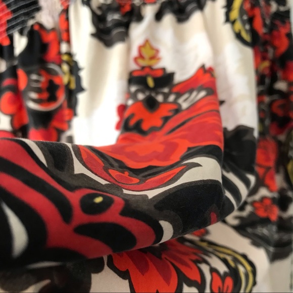 SOLD. J Crew 100% Silk Florentine Print Midi Sun Dress - Picture 3 of 15